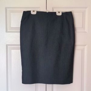 Grey Blue Pencil Skirt by Anne Klein